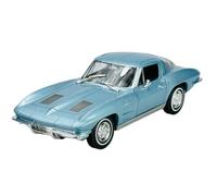 Welly Chevrolet Chevy Corvette C2 Stingray Coupé Bleu Argent 1962-1967 1/24 1:24 Voiture en métal dans une boîte