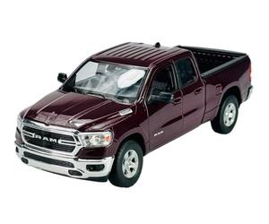 Welly Dodge Ram 1500 Pick-Up Double Cabin Dark Red 5th Generation from 2019 1/24 Metal Model Car