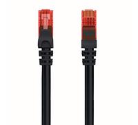 Welly Enjoy WY40150 0, 5m Cat.6 Ethernet Cble Gigabit LAN Réseau - 2X fiches RJ45 - Haute Vitesse 10/100/1000 Mo/s - UTP - PC/Switch/Router/Modem/TV Box/Consoles de Jeux Vidéo - Colouer Noir