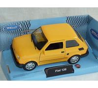 Welly Fiat 126 Orange Gelb 1972-2000 Polski Fiat 126p Ca 1/43 1/36-1/46 Modellauto Modell Auto
