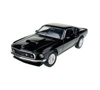 Welly Ford Mustang Boss 429 Coupé Noir Type I 3ème Génération 1969 1/24 Modèle Voiture en Métal Die Cast Nouveau dans sa Boîte