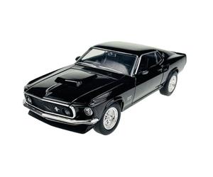 Welly Ford Mustang Boss 429 Coupé Noir Type I 3ème Génération 1969 1/24 Modèle Voiture en Métal Die Cast Nouveau dans sa Boîte
