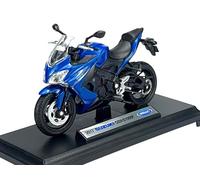 Welly Modèle de moto compatible avec moto Suzuki GSX-S1000F 2017 1:18 1/18 en métal modèle de moto en métal neuf en boîte 12844