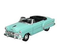 Welly Modèle de voiture compatible avec 1953 Chevrolet Bel Air Cabrio Ouvert Bleu 1/34-1/39 Métal Modèle de voiture en métal