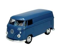Welly Modèle de voiture compatible avec 1963 VW Transporter T1 Bus Bleu env. 1/34-1/39 Métal moulé dans une boîte 49764