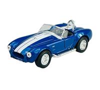 Welly Modèle de voiture compatible avec 1965 Shelby Cobra 427 S/C Bleu env. 1/34-1/39 Métal Modèle de voiture en métal dans une boîte