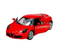 Welly Modèle de voiture compatible avec Alfa Romeo 4C Coupé Rouge à partir de 2014 env. 1/34-1/39 Métal