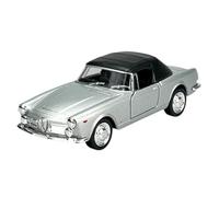 Welly Modèle de voiture compatible avec Alfa Romeo Spider 1960 2600 Argent avec Soft Top Cabrio 1961-1969 ca 1/34-1/39, modèle en métal