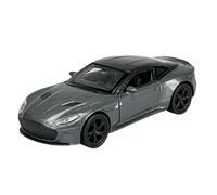 Welly Modèle de voiture compatible avec Aston Martin DBS Argent ca 1/34-1/39 Métal Modèle de voiture en métal dans boîte