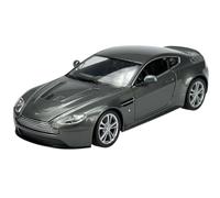 Welly Modèle de voiture compatible avec Aston Martin V12 Vantage 2010 Argent 1/24 1:24 Modèle de voiture en métal dans une boîte 24017