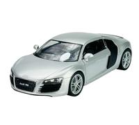 Welly Modèle de voiture compatible avec Audi R8 de 2006 - Argent - Environ 1/24 1:24 - Modèle de voiture en métal dans une boîte 22493