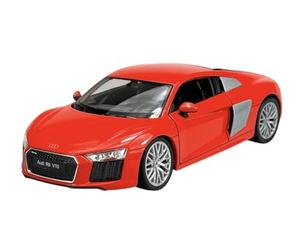 Welly Modèle de voiture compatible avec Audi R8 V10 2016 Orange environ 1/24 1:24 Modèle de voiture en métal dans une boîte 24065