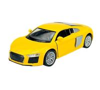 Welly Modèle de voiture compatible avec Audi R8 V10 Coupé Jaune dernier modèle 2ème génération à partir de 2015 env. 1/34-1/39 Métal Modèle de voiture en métal