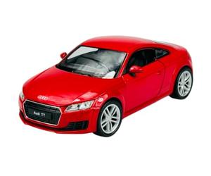 Welly Modèle de voiture compatible avec Audi TT 8S Coupé Rouge 3ème génération à partir de 2014 environ 1/24 1:24 Modèle de voiture en métal dans une boîte