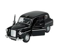 Welly Modèle de voiture compatible avec Austin FX4 London Taxi Noir env. 1/34-1/39 Métal Modèle de voiture en métal dans boîte