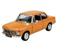 Welly Modèle de voiture compatible avec BMW 2002ti Coupe Orange 1966-1977 environ 1/24 1:24 Modèle de voiture en métal Die Cast