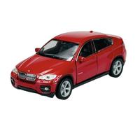 Welly Modèle de voiture compatible avec BMW X6 E71 Rouge SUV 2008-2014 ca 1/34-1/39 Métal