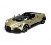 Welly Modèle de voiture compatible avec Bugatti W16 Mistral Gold environ 1/24 1:24 métal Die Cast neuf dans la boîte