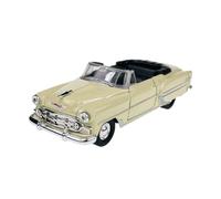 Welly Modèle de voiture compatible avec Chevrolet Chevy Bel Air 1953 Beige Cabriolet environ 1/34-1/39 Modèle de voiture en métal dans une boîte