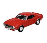 Welly Modèle de voiture compatible avec Chevrolet Chevy Camaro Z28 Coupé Rouge 1968 env. 1/34-1/39 Métal Modèle de voiture en métal dans une boîte
