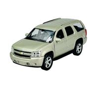 Welly Modèle de voiture compatible avec Chevrolet Chevy Tahoe GMT921 SUV 3ème génération Argent 2006-2013 1/34-1/39 Métal Modèle Voiture Die Cast Neuf dans la boîte 43607