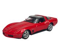 Welly Modèle de voiture compatible avec Chevrolet Corvette 1982 Rouge environ 1/60-1/64 1:60 7 cm