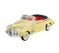 Welly Modèle de voiture compatible avec Chevrolet Special Deluxe 1941 Cabriolet beige crème env. 1/24 1:24 Modèle de voiture en métal dans une boîte