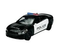 Welly Modèle de voiture compatible avec Dodge Charger R/T Berline Police Police Noir à partir de 2016 env. 1/34-1/39 Métal Die Cast Neuf dans boîte