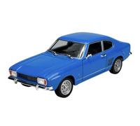 Welly Modèle de voiture compatible avec Ford Capri I Coupé Bleu 1ère génération 1968-1973 1/24 1:24 Métal Modèle de voiture en métal dans sa boîte 24069