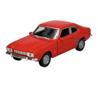 Welly Modèle de voiture compatible avec Ford Capri I Coupé Rouge 1ère génération 1968-1973 1/34-1/39 Le modèle de voiture en métal moulé dans une boîte 43753