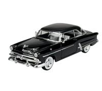 Welly Modèle de voiture compatible avec Ford Crestline Victoria Coupé Noir 1953 1/24 1:24 En métal
