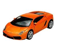 Welly Modèle de voiture compatible avec Lamborghini Gallardo LP560-4 Orange ca 1/34-1/39 Métal Modèle de voiture en métal dans une boîte