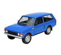 Welly Modèle de voiture compatible avec Land Rover Range Rover Range Rover 1970, bleu, environ 1/24 1:24, modèle en métal dans une boîte