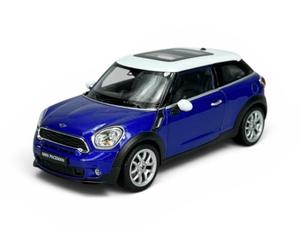 Welly Modèle de voiture compatible avec Mini Cooper S Paceman Bleu environ 1/24 1:24 Modèle de voiture en métal Die Cast