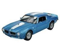 Welly Modèle de voiture compatible avec Pontiac Firebird Trans Am 1970 Bleu 1/24 1:24 Modèle de voiture en métal Die Cast