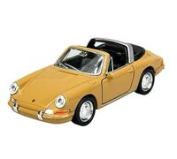 Welly Modèle de voiture compatible avec Porsche 911 901 Targa Beige ca 1/34-1/39 Métal Modèle de voiture en métal dans une boîte