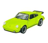 Welly Modèle de voiture compatible avec Porsche 911 Turbo Coupé Vert clair 1973-1989ca 1/34-1/39 Métal
