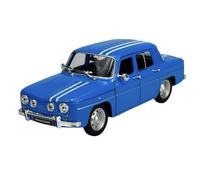 Welly - Modèle de voiture compatible avec Renault R8 Gordini Bleu 1962-1973 1/24 1:24 - En métal - Dans une boîte