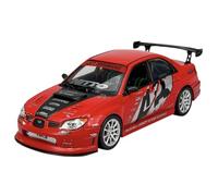 Welly Modèle de voiture compatible avec Subaru Impreza WRX STI APR Performance Berline Rouge 2005-2007 ca 1/24 1:24 Modèle de voiture en métal dans boîte 24073