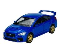 Welly Modèle de voiture compatible avec Subaru Impreza WRX STI Berline Bleu à partir de 2014 environ 1/34-1/39 Metal Die Cast