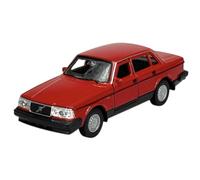 Welly Modèle de voiture compatible avec Volvo 240 GL 240GL - Rouge - Environ 1/34-1/39 - En métal