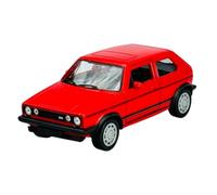 Welly Modèle de voiture compatible avec VW Volkswagen Golf I GTI Rouge 3 portes 1974-1983 1/34-1/39 Métal