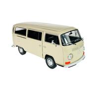 Welly Modèle de voiture compatible avec VW Volkswagen T2 Crème/blanc/beige Bus Transporter 1967-1979 env. 1/24 1:24 en métal