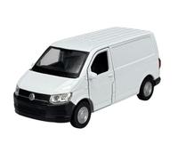 Welly Modèle de voiture compatible avec VW Volkswagen T6 Blanc Transporter Kasten Version T5 à partir du 2ème Facelift 2015 1/34-1/39 Métal Modèle de voiture en métal