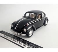 Welly Modèle réduit de voiture 1:24 VW Beetle Coccinelle couleur noire WE-22436-SCHWARZ