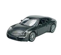 Welly Porsche 911 991 Carrera S Gris Noir Coupé à partir de 2011 env. 1/34-1/46 Modèle de voiture en métal dans une boîte