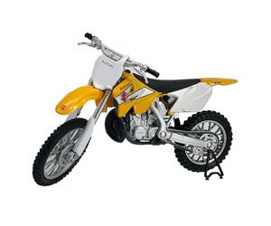 Welly Suzuki RM250 Moulée sous pression Jaune Échelle 1/18 Modèle Dirt Bike