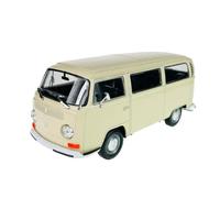 Welly Volkswagen T2 Crème Blanc Beige Bus Transporter 1967-1979 1/24 Modèle Voiture Le Cast Nouveau dans la boîte