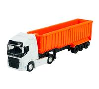 Welly Volvo FH Camion benne Blanc/orange 1/64 1:64 en métal