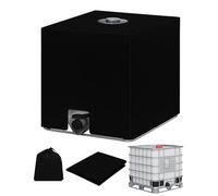 Wellzenith Bâche Cuve 1000L - Housse de Protection IBC avec Revêtement Anti-UV, Imperméable et Résistante aux Intempéries pour Réservoir d’Eau
